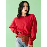 【WEB限定】ラグランダメージスウェット | Ungrid | 詳細画像4