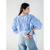 ギャザーデザインハーフスリーブシャツ | Ungrid | 詳細画像19 