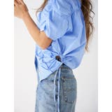 ギャザーデザインハーフスリーブシャツ | Ungrid | 詳細画像6 