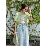 ピスタチオ | ギャザーデザインハーフスリーブシャツ | Ungrid