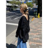 ブラック | スリーブボリュームブラウス | Ungrid