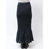 シャーリングデザインストライプスカート | Ungrid | 詳細画像10 