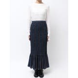 シャーリングデザインストライプスカート | Ungrid | 詳細画像14 