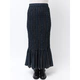 シャーリングデザインストライプスカート | Ungrid | 詳細画像8 