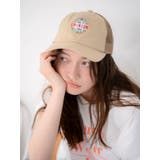 ベージュ | ワッペンデザインメッシュキャップ | Ungrid