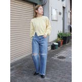 カットオフダメージストレートデニム | Ungrid | 詳細画像11 