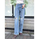 カットオフダメージストレートデニム | Ungrid | 詳細画像16 