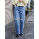 カットオフダメージストレートデニム | Ungrid | 詳細画像9 