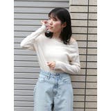 オフショルデザインロングスリーブTee | Ungrid | 詳細画像1 