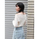 オフショルデザインロングスリーブTee | Ungrid | 詳細画像10 