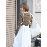 ブラウン | オフショルデザインロングスリーブTee | Ungrid