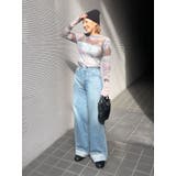 シアープリントチュールロングスリーブTee | Ungrid | 詳細画像23 