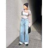 シアープリントチュールロングスリーブTee | Ungrid | 詳細画像24 