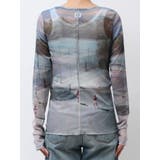 シアープリントチュールロングスリーブTee | Ungrid | 詳細画像30 