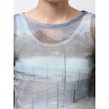 シアープリントチュールロングスリーブTee | Ungrid | 詳細画像31 