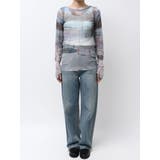 シアープリントチュールロングスリーブTee | Ungrid | 詳細画像35 