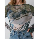 シアープリントチュールロングスリーブTee | Ungrid | 詳細画像9 