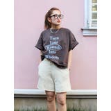 ブラウン | ヴィンテージウォッシュロゴビッグTee | Ungrid