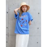 ブルー | スポーツデザインロゴTee | Ungrid