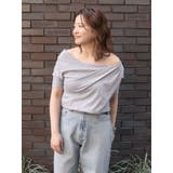 タックデザインオフショルTee | Ungrid | 詳細画像18 