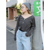Vネックシアーショートニットカーデ | Ungrid | 詳細画像7 