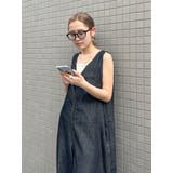 バックオープンデニムサロペット | Ungrid | 詳細画像10 