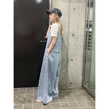 バックオープンデニムサロペット | Ungrid | 詳細画像3 