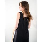 スクエアネックギャザーデザインロンパース | Ungrid | 詳細画像11 