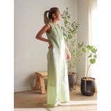 スクエアネックギャザーデザインロンパース | Ungrid | 詳細画像19 