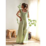 スクエアネックギャザーデザインロンパース | Ungrid | 詳細画像20 