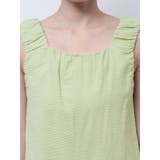 スクエアネックギャザーデザインロンパース | Ungrid | 詳細画像26 