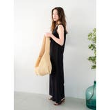 スクエアネックギャザーデザインロンパース | Ungrid | 詳細画像5 