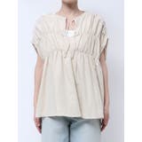 リネン混ギャザーノースリブラウス | Ungrid | 詳細画像16 