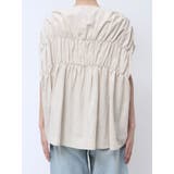 リネン混ギャザーノースリブラウス | Ungrid | 詳細画像18 