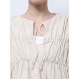 リネン混ギャザーノースリブラウス | Ungrid | 詳細画像19 