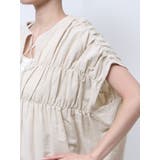 リネン混ギャザーノースリブラウス | Ungrid | 詳細画像20 