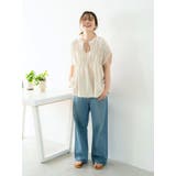 リネン混ギャザーノースリブラウス | Ungrid | 詳細画像6 