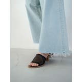 ブラック | メッシュヒールサンダル | Ungrid