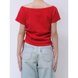 サイドギャザーボートネックTee | Ungrid | 詳細画像16 