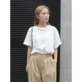 リネン混ボートネックショートTee | Ungrid | 詳細画像2