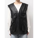 フェイクレザーベスト | Ungrid | 詳細画像15