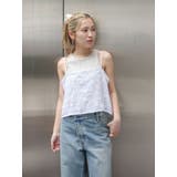 テープ刺繍キャミソール | Ungrid | 詳細画像12 