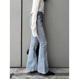 ハイウエストストレッチフィットフレアデニム | Ungrid | 詳細画像3 