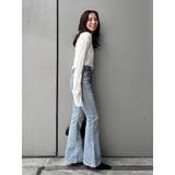 ハイウエストストレッチフィットフレアデニム | Ungrid | 詳細画像5 