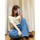 アイボリー | タックデザインオフショルTee | Ungrid