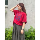 レッド | ナンバリングルーズTee | Ungrid