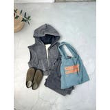 ヴィンテージウォッシュジップノースリパーカー | Ungrid | 詳細画像25 