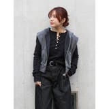 ヴィンテージウォッシュジップノースリパーカー | Ungrid | 詳細画像3 