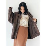 ルーズシルエットフェイクレザーブルゾン | Ungrid | 詳細画像16 