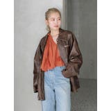 ルーズシルエットフェイクレザーブルゾン | Ungrid | 詳細画像29 